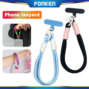Fonken điện thoại di động dây Lanyard phổ thông có dây đeo cổ tay chống mất ngắn dây đeo cổ tay Mặt dây chuyền kẹp giấy đồ trang trí treo lên