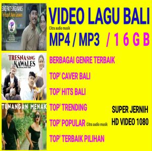 FLASHDISK 16GB MP4 MP3 SUDAH ISI VIDIO LAGU BALI PILIHAN POPULAR HD