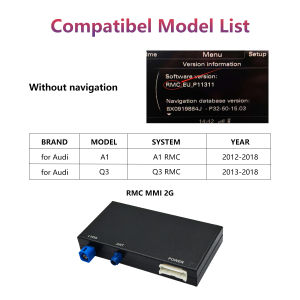 WRWD Wireless CarPlay Android Auto Box for Audi A1 Q3 2012-2018 2G/3G MMI HN+ RMC AirPlay Mirror Link Function
