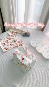 Áo sơ sinh cột dây HotGa cho bé dưới 5kg