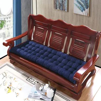 Thickened Solid Wood Chair Pad Three-Piece Integrated Pad Old Style Rosewood Sofa Pad Slip-Resistant Four Seasons Universal
