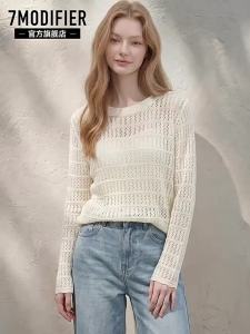7.Modifier | Áo Sweater Cổ Tròn Dễ Thương Dài Tay Thoáng Mát