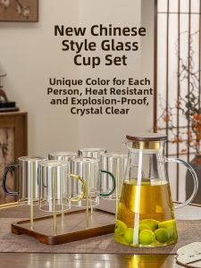 CRISTALGLASS | Luxurious Colorful Handle Glass Tea Cups
