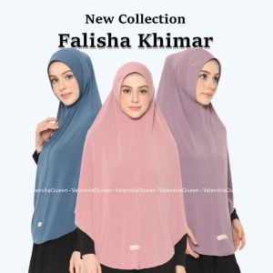 KHIMAR FALISHA VALENSHAQUEEN HIJAB BAHAN JERSEY KOREA PREMIUM KERUDUNG TERBARU IKKA MEMEI