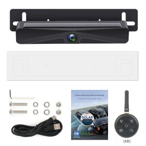 Camera Dự Phòng Không Dây Chạy Bằng Năng Lượng Mặt Trời Với Pin 4800mAh Lắp Đặt Tự Làm Chỉ Trong 2 Phút Chống Nước IP68K Dành Cho Ô Tô Xe SUV - Camera Xe Hơi
