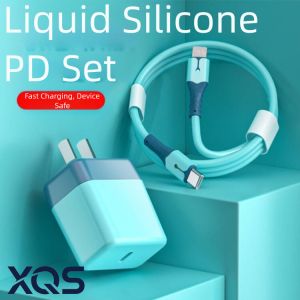 ใช้ได้กับ20W Type-C กับที่ชาร์จ iPhone ฟ้าผ่าสำหรับ Iphonesอะแดปเตอร์ PD ของแท้อุปกรณ์ชาร์จไฟที่มีสายชาร์จเร็ว1เมตรเหมาะสำหรับ iPhone 5 5 5S 6 6S Plus 7 8 Plus SE 2020 X XR XS Max 11 12 13 14 Pro Max