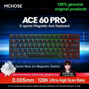MCHOSE | MCHOSE ACE60 ACE68 V2 Gaming Keyboard 0.005mm/0.001mm RT 16K/128K/256K Scan Rate 8KHz Polling Rate Hall Effect RT DKS SOCD RGB
