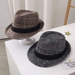 Casual Korean Style Jazz Hat for Boys And Men Retro British Gentleman Cap Autumn Winter Childrens Stage Leisure Sir Hat