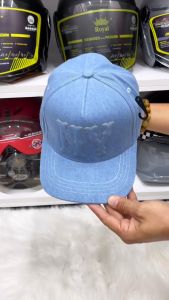 Nón Kết /Mũ Lưỡi Trai Jean Thêu Nổi Logo NY From Chuẩn Lòng Sâu.