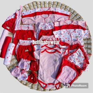 36 PCS Paket Lahiran Lengkap Newborn baru lahir seri Merah