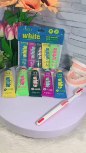 SADOER Travel Plant Extract ชุดยาสีฟันสมุนไพร แบบพกพา 1 แพ็ค 5 กลิ่น 5 รสชาติ