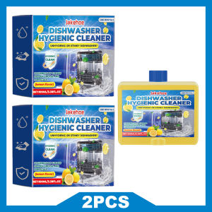 JAKEHOE Dishwasher Cleaner Liquid 100ml Lemon Smelling Dishwasher Machine Cleaning Agent Powerful Remove Remaining Grease &Scale