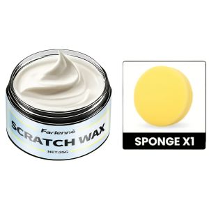 Car Scratch Repair Paste - All-in-One Scratch Remover & Polisher for All Car Paint Types - DIY Car Body Care with Fast-Acting Fo
