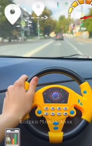 Mainan Edukasi Anak Setir Mobil Steering Wheel Car Little Driver Stir Suara Musik