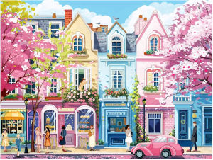 Jigsaw Puzzles for Adults 500/1000/1200/2000PCS Romantic Street Paper Puzzle for Gameroom Bedroom Home Decor Birthday Party Gift