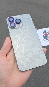 Miếng dán mặt lưng 3D vân kim cương IP 15 Pro Max / 15 Pro / 15 Plus / 15