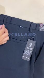 Celana Bahan Reguler Pria Jumbo Hitam Melvin Series Formal Kerja Kantor 28-44