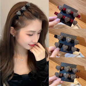 ชุดกิ๊บติดผม 2 ชิ้น กิ๊บติดผมถักเปียสไตล์เกาหลีแบบเรียบง่าย กิ๊บหน้าม้า กิ๊บติดผม เครื่องประดับผม