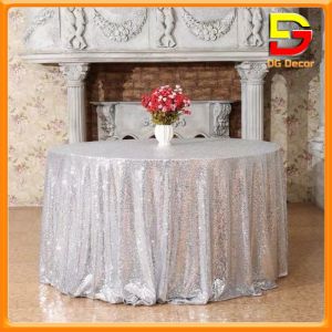 Khăn Trải Bàn Đính Kim Tuyến Kim Sa Lấp Lánh Sang Trọng Trang Trí Sự Kiện Tiệc Cưới Sinh Nhật DC-195