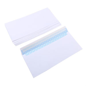 10-100Pcs Windowless white envelope 10 # Secure Business Envelope Can hold A4 paper Bill invoice Self Sealing Envelope