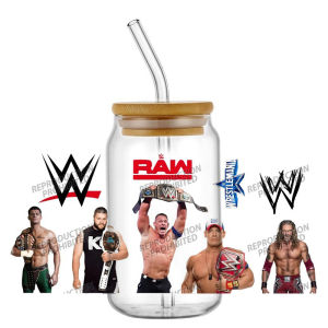 New 29 Design Popular U.S. Sports Games 16oz UV DTF 3D Sticker Decals Wraps Glass Can Cups Creative Craft DIY Birthday Gifts