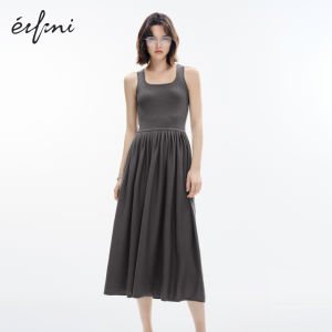 Eifini | Đầm Thêu Cổ Vuông Chất Lượng Cao