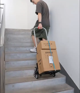 Heavy Duty Trolley Cart With Wheels Foldable Shopping Cart Push Cart Luggage Trolley