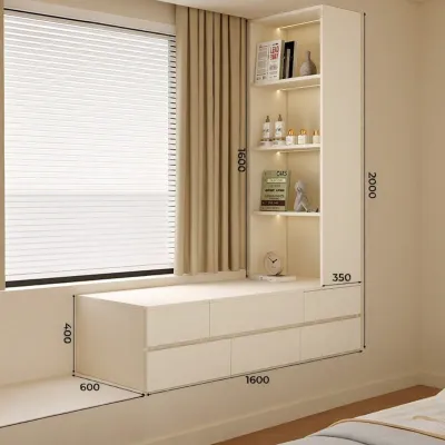 PAMEDI | Customizable Practical Wood Window Bay Storage Cabinet