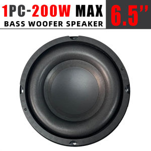 1pc 6.5" Car Subwoofer 200W Audio Speaker 4 Ohm Car Component Stereo Modification for Car & Home Theater System Upgrade