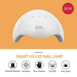 Original 36W Nail Dryer Fast Curing LED/UV Nail Lamp USB Charging 30S/60S/99S 3-Gear Timing Fingers No Blackening Used for Cure All Gels---White