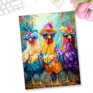 Jigsaw Puzzle Creative Cute Farm Chicken Colorful Animal Portrait For Adults Great Perfect Family Fun Relaxing Brain Teaser Gift