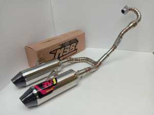 knalpot CRF KLX D tracker WR155 Norifumi Rv1 Cabang Undertrail doble slencer / knalpot racing Crf 150l / knalpot racing klx / knalpot racing dtracker / knalpot racing wr155 / knalpot Rv1 Crf / knalpot RV1 klx 150 / knalpot Norifumi RV1 yamaha wr155