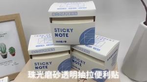 150 sheets Transparent Sticky Notes Clear Stick On Notes Notepad Memo Pad Penanda Buku Journal Kawaii Student