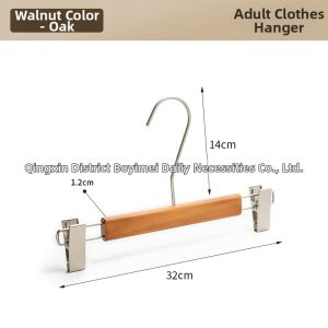 Walnut Anti-slip Thickened Coat Hanger