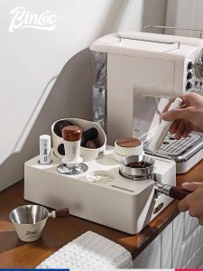 Bincoo Coffee Powder Compact Base Cloth Powderer Hammer Handle Detachable Coffee Utensils Trash Bucket Storage Seat