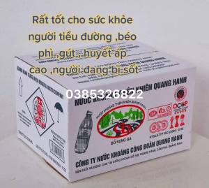 THÙNG KHOÁNG QUANG HANH CÔNG ĐOÀN 20 chai nhựa 500ml nắp xanh hàng chuẩn