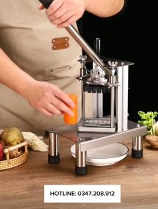 Máy cắt khoai tây chiên rau củ  tự động Inox 304 cao cấp Bền bi  An toàn Tiện lợi.