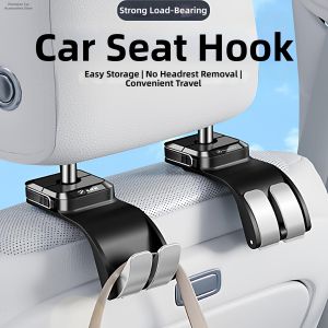 Rear Seat Back Organizer Hooks High Weight Capacity