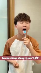 Gel làm sạch lưỡi gel vệ sinh lưỡi 100% tự nhiên làm sạch vi khuẩn ngăn ngừa hôi miệng tuýp 50g