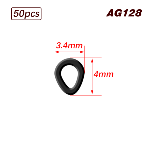 Hirisi 60pcs Carp Fishing Boilie Bait Rings for Pop Ups Boilies Hookbait Hair Rig Ring Method Feeder Fishing Accessories