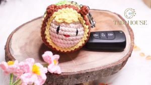 Móc Khóa Ong Rùa bằng len cực xinh