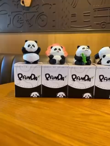 Dekorasi Aquarium Hias Diorama Terarium Dekroasi Lucu DIY Mainan Topper Kue Miniatur Panda Kekinian