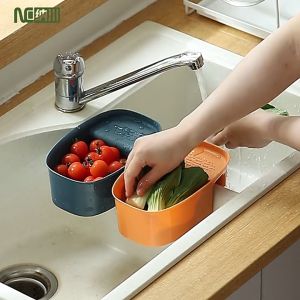 NACHUAN Multi-Function Sink Strainer Drain Basket Kitchen Waste Sink Basket Kitchen Sink Basket Removable Strainer Drain Basket