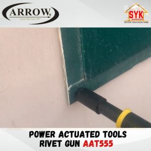 SYK ARROW AAT555 Power Actuated Tool Steel Nail Gun Rivet Cordless Concrete Tufting Puncher Nailer Paku Tembak Dinding