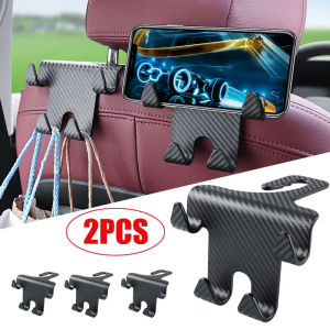 Universal Car Headrest Back Seat Hook Seat Hanger Vehicle Organizer Holder for Handbags Purses Coats and Grocery Bag