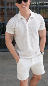 Áo Polo Nam Thun Dệt Diamond Họa Tiết Nhẹ LADOS-9236 Áo Form Pique Basic Cổ Đức Mát Mẻ Thời Trang Công Sở