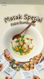 PURA Kaldu Ayam Salmon Sapi Jamur Sachet Tanpa MSG & Gula Tambahan Bumbu Serbaguna Cocok untuk MPASI