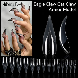 140Pcs 3D Eagle Claw Nail Tips Bendable Dual Form Press-On Fake Nails for DIY Salon Nail Art Extension False Nails
