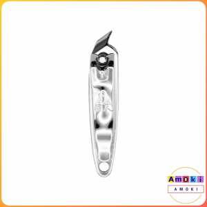 Amoki Silver Slant Edge Finger Nail Clippers Pedicure Manicure Trimmer Cutter Tool