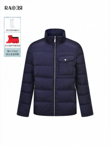 Rare | Winter New Glossy Micro-Crease Stand Collar Down Jacket
